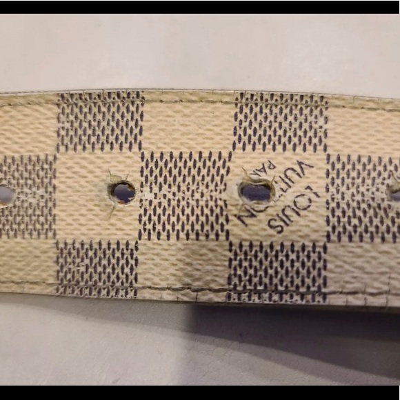 AuthLOUIS VUITTON Damier Azur Initiales 40MM Belt - Picture 7 of 8